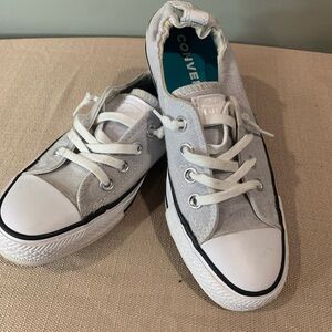 Converse wonen Gray and White Canvas Sneakers